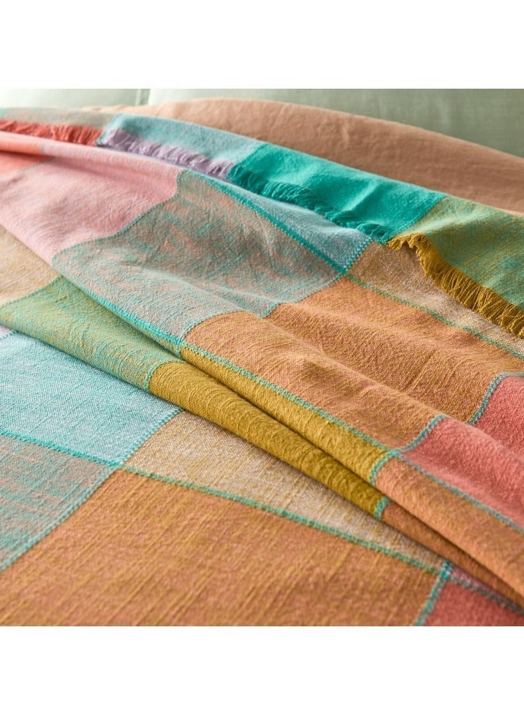 طقم ملاءات سرير مكون من 3 قطع مصنوع يدويًا من القطن بنسبة 100% متعدد الألوان - Image 1